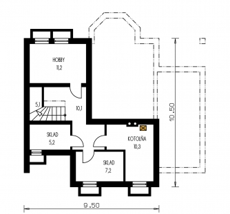 Mirror image | Floor plan of basement - PREMIER 150
